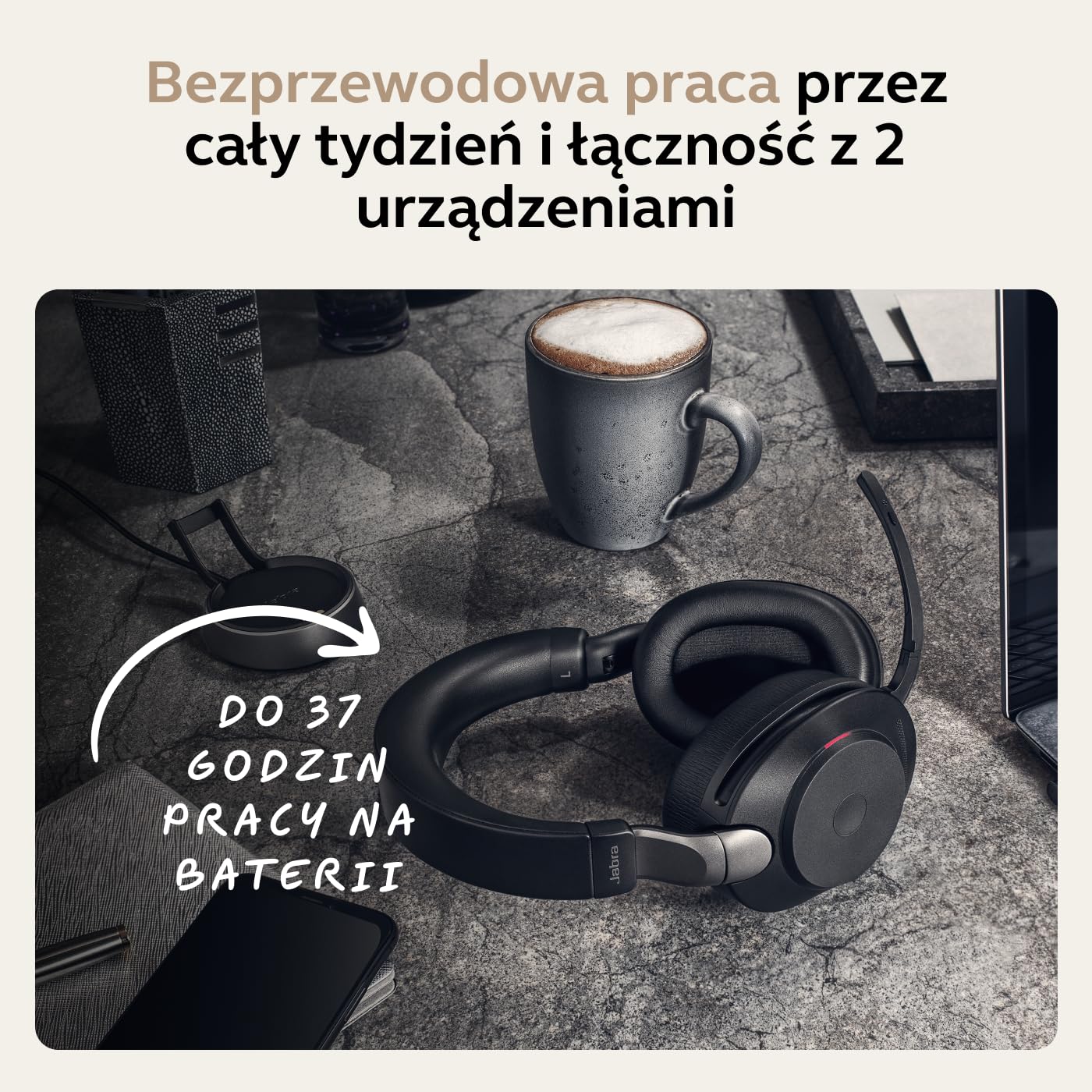 Jabra Evolve2 85 bezprzewodowy zestaw słuchawkowy do